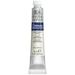 Tube de peinture aquarelle fine - Blanc iridescent - Cotman - Winsor & Newton - 8ml