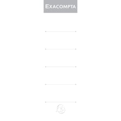Paquet 10 étiquettes classeur a levier dos de 70mm - Blanc - Exacompta