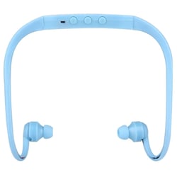 Casque Sport Étanche Sans Fil Avec Emplacement Micro SD Jusqu'à 8GB Rose Bleu YONIS