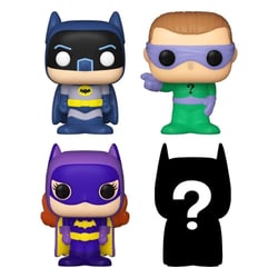 DC Comics - Pack 4 figurines Bitty POP! Batman Adam West 2,5 cm - Funko