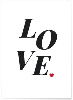 Poster LOVE | A3 : 29,7x42cm
