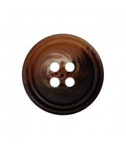 Carte de 4 boutons costume Marron 15mm - Union Knopf Marron