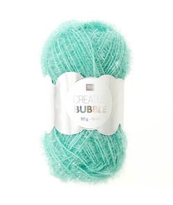 Fil éponge vaisselle à tricoter Creative Bubble - Rico Design 52 Aqua vert
