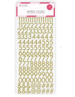 133 stickers chiffres et symboles