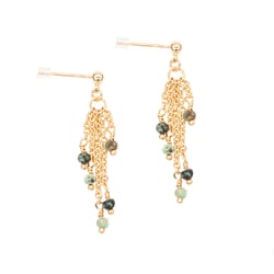 Boucles d'oreilles Bianca en pierres Turquoise Africain - Sloya