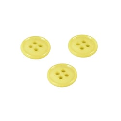 Bouton 4 trous nylon recylé vert bourgeon 11mm