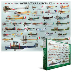 Puzzle 1000 pièces - Les Avions de la 1ère Guerre Mondiale - Eurographics