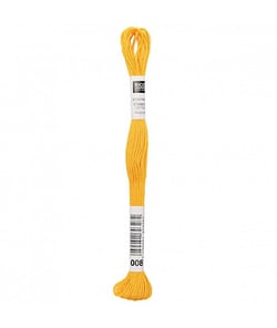 Fil à broder mouliné Uni - Rico Design 008 Jaune