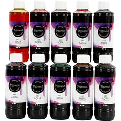 Aquarelle Art Aqua Pigment, ass. de couleurs, 10x250 ml/ 1 Pq.