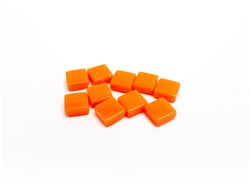 Carreaux mosaïque Orange Pixel art - Mini - Lot de 40