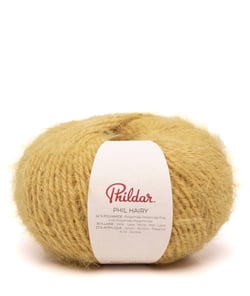 Phil Hairy – Pelote fil poilu duveteux Phildar 100 g Jaune d'Or