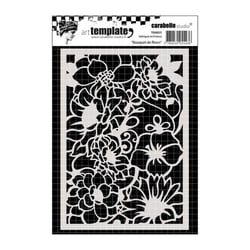 Pochoir art template bouquet de fleurs - Carabelle studio
