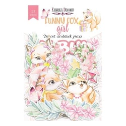 Die cuts formes décoratives scrapbooking Fabrika Décoru 57 pièces FUNNY FOX GIRL
