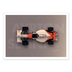 Affiche 50x70 cm - Ayrton Senna - Artmoric