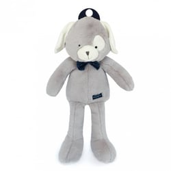 Chien en peluche Grisou gris clair 47 cm - Maïlou Tradition