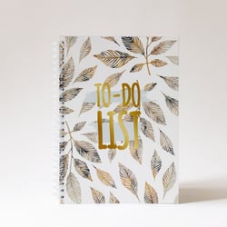 Carnet To Do Gold