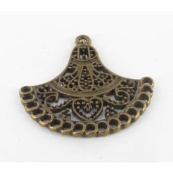 MégaCréa - Breloque pendentif Diviseur éventail Bronze