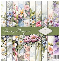 10 papiers assorties scrapbooking 30.5 x 30.5 cm Itd Collection SPRING BOUQUET