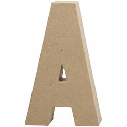 Lettre en papier mâché - A - 20 cm