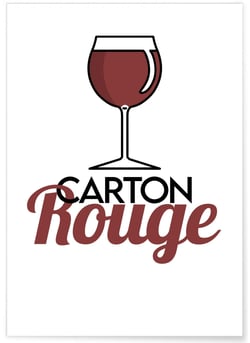 Affiche Carton Rouge | A3 : 29,7x42cm