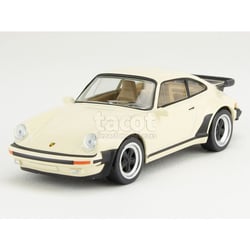 Voiture miniature de collection - NOREV - Porsche 911 Turbo 1978 - Échelle 1/43 - Monté métal - Beige/Jet Car