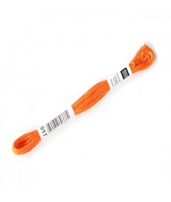 Fil à broder mouliné Uni - Rico Design 017 Orange