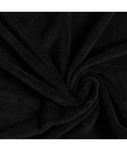 Tissu Micro Eponge Bambou de 150 cm de largeur Orchidee Noir vendu par 50 cm