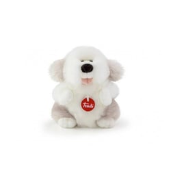 peluche fluffy chien gris