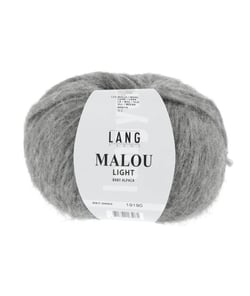 Pelote d'Alpaga et laine MALOU LIGHT - LANG YARNS 05 Gris