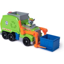 Pat patrouille rocky avec grand camion de recyclage transformable - figurine chien - SPIN MASTER
