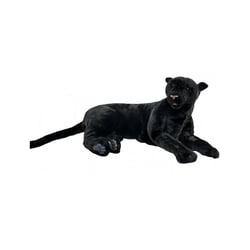 Hansa Peluche Geante Panthere Noire Couchee 100cmL - Hansa Peluches G antes