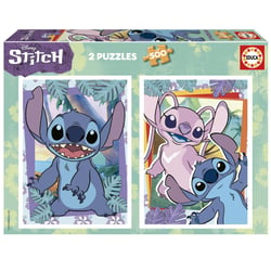 2 X 500 pieces puzzle Stitch - Educa Borras - Orange
