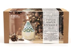 Kit bougie DIY Sapin enneige - Graine Creative