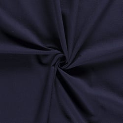 Tissu Gaze de coton Alvéolé sur fond Bleu marine