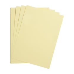25 feuilles de papier - Jaune paille - A4 - 270g - Lisse - Dessin, loisirs créatifs - Maya