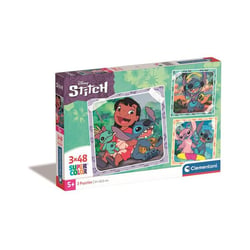 Puzzles 3 x 48 pièces Clementoni Stitch