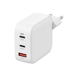 Nedis Chargeur Secteur Universel avec 2 USB-C et 1x USB-A Charge Rapide GaN 100W Blanc