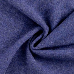 Tissu Laine bouillie  Isolde uni Bleu cobalt
