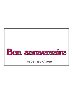 Die texte "Bon anniversaire"