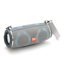 Enceinte Bluetooth Etanche Avec Lumière RGB Autonomie 10h Son Stéréo 360° Support FM Gris YONIS