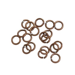 250 ANNEAUX OUVERTS 4 mm metal cuivre - creation bijoux perles
