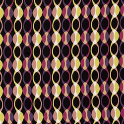 Tissu Viscose Twill Glenn sur fond Noir