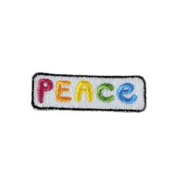 Ecusson thermocollant paix peace 2cm x 5cm