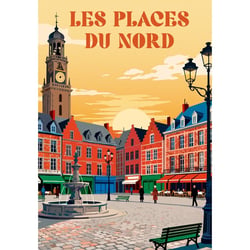 Puzzle 1000 pièces Les Places du Nord - Alipson