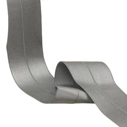 Elastique satiné pré-plié 45mm gris moyen au mètre
