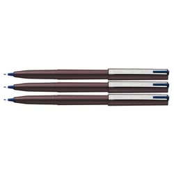 Lot de 3 feutres plume Pentel Stylo JM20 - Bleu nuit - Plastique