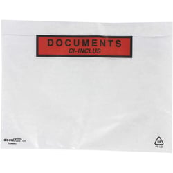 Lot de 100 pochettes documents ci-inclus format A5 - GPV