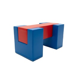 Pont d'équilibre en mousse bleu/rouge