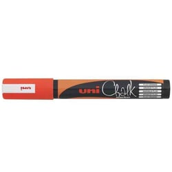 Lot de 12 marqueurs craie pointe conique moyenne - UNI-BALL - Orange Fluo - PWE5M 1,8 - 2,5 mm