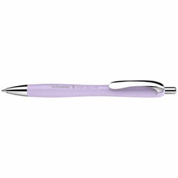 Stylo à bille - Encre bleue - Pointe large - Corps violet - Rétractable - Schneider Slider Rave